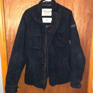 Abercrombie and Fitch Large Navy Blue Jacket